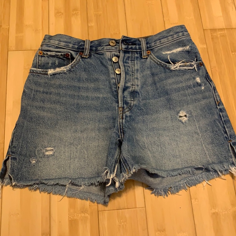 Abercrombie and finch denim shorts high rise 4’